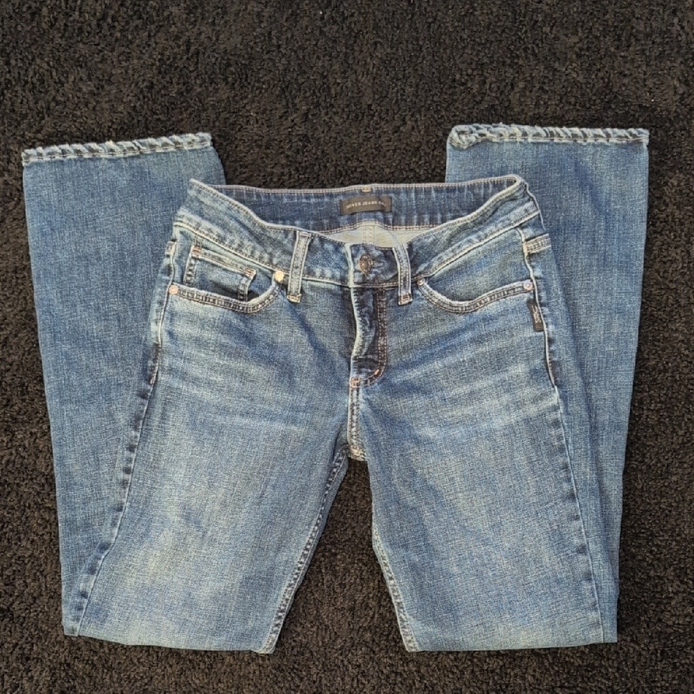 Silver Jeans Women's Straight Leg Light Blue Denim